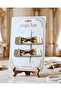 2-Pack Little Mini Lux Ecru Satin Ribbon with Stone Closure, Holiday, Celebration, Special Day