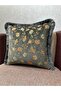Tapestry Woven Linen Antresite Color Tasseled Cushion Cover 43X43Cm - 3