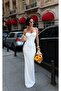 Women's Thin Strappy Covered Long Lycra Dress - 6