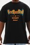 Men's Printed T-Shirt Short Sleeve Crew Neck Regular Fit T-Shirt - Black - 4
