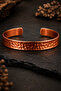 Women's and Men's Copper Bracelet - Thin Model Pure Forged Handcuff Copper Bracelet - 4