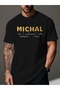 تصميم ممتع لقمصان الرجال تحمل كلمة "Michal" باللغة التشيكية.