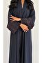 mwt785 عباية كريب مع تدخيلة كشميري - 7