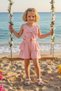My Little Girl's Bow-Tie Crop Shorts Set for Girls - Pink - 2