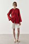 Britli Cotton Shirt Red