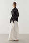 Eyelet Lace-Up Shirt Black - 6