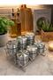 Glass-428 Metal 6-Piece Spice Rack Set