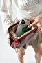 Burgundy Clutch Portfolio Hand and Shoulder Bag for Women - 4