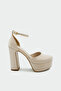 Swank Round Toe Flat Women's Leather Satin Heeled Shoes - 2