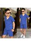Ay Ki̇ds Boys' Muslin Shirt and Shorts Set – Summer Comfortable and Stylish Combination 11737-L