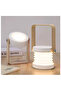 Smart Home LED Table Light Retractable Folding Bedside Reading Wooden Handle Portable Foldable Night White ABS USB outdoor and indoor Smart Home LED Table Light Retractable Folding Bedside Reading - 2