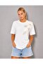 Women's Crew Neck Embroidered Detail Lycra Combed Cotton Blouse 26071 - 3