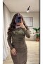 فستان استرتش نحاسي