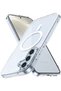 Samsung A37 Compatible Transparent Case Magsafe Ultra Thin Protective Cover with Camera Protrusion