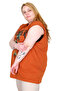 Large Size Women's 100% Cotton Zero Sleeve T-Shirt Printed Summer U26010 Tarcin - 4