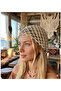 Marsela Hand-Knitted Mesh Beret Hat>Mesh Hat with Pul Detail>Hair Accessory - 2