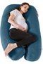 ® Pregnancy Pillows for Sleeping, U Shaped Full Body Maternity Pillow 57 inch with Removable Velvet Cover - Support for Back, Legs, Belly, HIPS for Pregnant Women, Teal