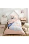 Licensed Single Child Duvet Cover Set with Elastic Sheets - Frozen Sisterhood Salmon