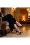 Livia Pendant Stone-Studded Patent Leather Heeled Shoes - 7
