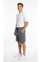 Men's Smoked Comfort Shorts with Ribbed Front Pockets and Zippered Back Pocket Detail - 3