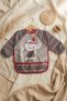 Tribal Bear Series Liquid-Proof Long Sleeve Baby Food and Activity Bib - Boho Design Crumb Pocket - 2