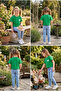 Girl's T-Shirt with Bow Print