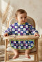 Flora Bloom Waterproof Long Sleeve Baby Bib - Blw Compatible, Stain Resistant, Baby Activity Bib with Pockets