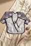 Liquid-Proof Long-Sleeved Baby Food Bib - Pop-Art Patterned Stain-Proof Pocket Compatible with Blw Compatible Feeding Bib - 7