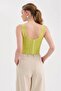 Women's Front Underwire Lace and Tulle Detailed Strap Design Corset - 2