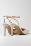 Classic Heeled Shoes Open Back Shoes High Heels Pointed Toe - 5