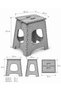 Large Size Practical Foldable Stool - Folding Camping Stool - Picnic Stool - 3