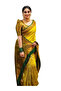 Yellow & Green Zari Woven Kanjivaram Silk Saree - MAF3141 - 2
