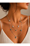Elaris Steel Blue Stone Necklace - 2