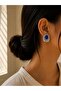 Vintage Blue Jewelled Earrings