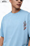 Unisex Tiger's Sword Printed Sweatshirt Top and Bottom Tracksuit Set Summer Comfortable Fit Combination - 4