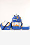 Cat Patterned Waterproof 3-Piece Primary School Bag with Lunch Box and Pen Holder Orthopedic School Set - 2