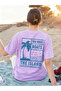 Women's Sea Wave Boats Printed Oversized T-Shirt - 3