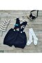 Sailor Concept 1 Year Old Baby Salopet Shirt Bow Tie Socks Set - 3