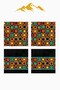 Digital Printed Soft Textured 4-Piece Throw Pillow Cover Set Krl0107 - 3