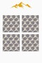 Digital Printed Soft Textured 4-Piece Throw Pillow Cover Set Krl0169 - 3