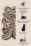 Sdt Shape Theme Patterned Modern Woven Base Decorative Carpet Sdt1606 - 5