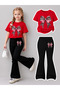Girl's Spanish Style Leggings and T-Shirt Set