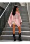 Women's Summer Oversize Asymmetric Loose Light Transparent Knitted Cape Poncho - 5