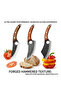 Professional Kitchen Knife Set for Meat Prep, Ergonomic Grip Knives with Sheaths, Sharpening Rod & Cut-Resistant Gloves, Ideal for Home Chefs and Culinary Enthusiasts - 2