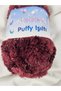 Puffy Işıltı Burgundy Hand Knitting Yarn 100Gr. 100 Meters. (1 Piece) - Color: 1736 - 3