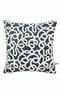 Lora Premium Woven Indigo Throw Pillow Cover 43X43 - 2