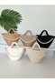 Mink New Model Pearl Handle Zippered Hand and Shoulder Bag/Handmade Women's Bag - 6