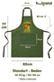 Kitchen Apron Set of 2 Stain-Resistant Water-Repellent Fabric Colorfast Print Fruit and Vegetable Patterned Double Kitchen Apron - 7