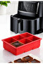 1 Piece 6-Compartment Large Size Silicone Ice Tray with Lid Silicone Square Ice Tray Cocktail Presentation Ice Tray Stocking Water Storage Tray Ice Tray - 4