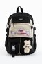 Kawaii Korean Style Primary School Bag Waterproof Gabardine with Laptop Compartment 44X30X20 cm